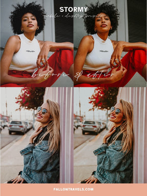 5 Stormy Mobile Lightroom Presets & Desktop, Moody Photo Editing Filter for Instagram, Dark Preset for Lifestyle Blogger, Influencer Filter