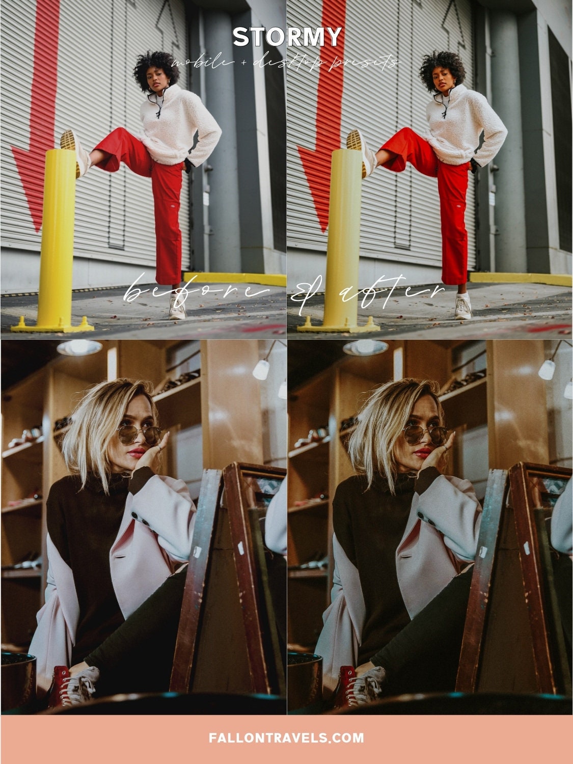 5 Stormy Mobile Lightroom Presets & Desktop, Moody Photo Editing Filter for Instagram, Dark Preset for Lifestyle Blogger, Influencer Filter