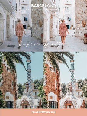5 Mobile & Desktop Lightroom Presets Barcelona, Summer Travel Preset for Instagram Influencer, Bright Lifestyle Filter for Bloggers