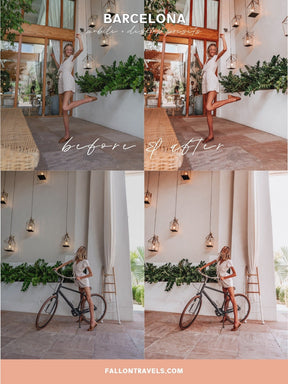 5 Mobile & Desktop Lightroom Presets Barcelona, Summer Travel Preset for Instagram Influencer, Bright Lifestyle Filter for Bloggers