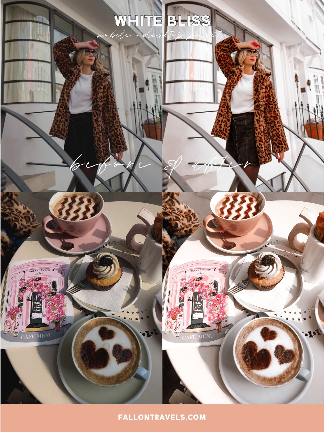 5 White Mobile & Desktop Lightroom Preset, Bright Airy Photo Filter for Instagram Influencers, Light Clean VSCO iPhone Blogger Presets