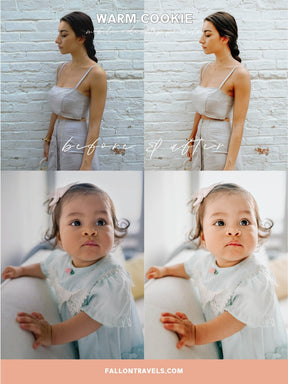5 Mobile & Desktop Lightroom Presets Warm, Bright Airy Photo Editing Filter for Family Photography, VSCO iphone Preset for Instagram Blogger