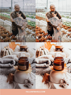 5 Family Desktop & Mobile Lightroom Presets, Bright Airy Photo Editing Filter for Instagram, White Clean Preset for Home Lifestyle Blogger