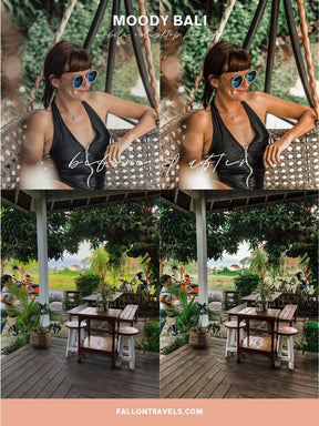 5 Mobile & Desktop Lightroom Presets Moody Bali, Tropical Photo Editing Filter for Instagram Influencer, Summer Travel Preset for Bloggers