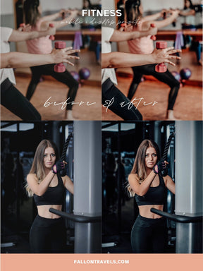 5 Fitness Mobile Lightroom Presets & Desktop, Gym Lifestyle Photo Editing Filter for Instagram, Workout Masculine Blogger Moody Filter