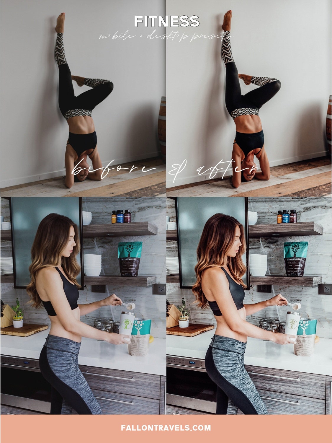 5 Fitness Mobile Lightroom Presets & Desktop, Gym Lifestyle Photo Editing Filter for Instagram, Workout Masculine Blogger Moody Filter