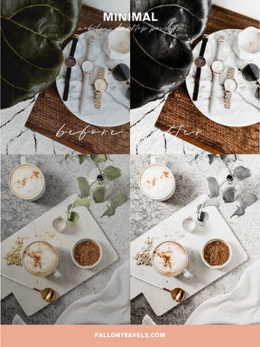 5 Mobile & Desktop Lightroom Presets Minimal, Photo Editing Filter for Instagram, Preset for Lifestyle Blogger, Influencer Filter for Travel