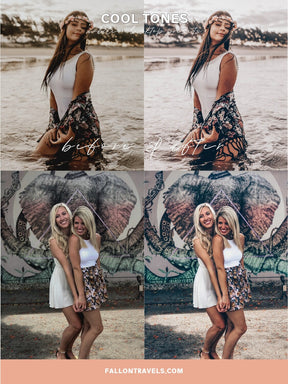 5 Lightroom Mobile & Desktop Presets Cool Tones, Clean Photo Editing Filter for Instagram Influencers, Lifestyle Blogger Preset