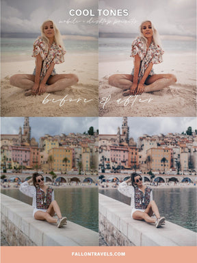 5 Lightroom Mobile & Desktop Presets Cool Tones, Clean Photo Editing Filter for Instagram Influencers, Lifestyle Blogger Preset