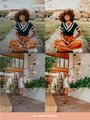 5 Adventure Mobile & Desktop Lightroom Presets, Travel Photo Editing Filter for Bloggers, Warm Summer Preset for Instagram Influencer