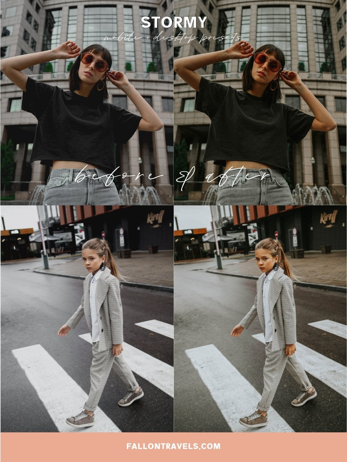 5 Stormy Mobile Lightroom Presets & Desktop, Moody Photo Editing Filter for Instagram, Dark Preset for Lifestyle Blogger, Influencer Filter