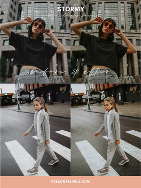 5 Stormy Mobile Lightroom Presets & Desktop, Moody Photo Editing Filter for Instagram, Dark Preset for Lifestyle Blogger, Influencer Filter