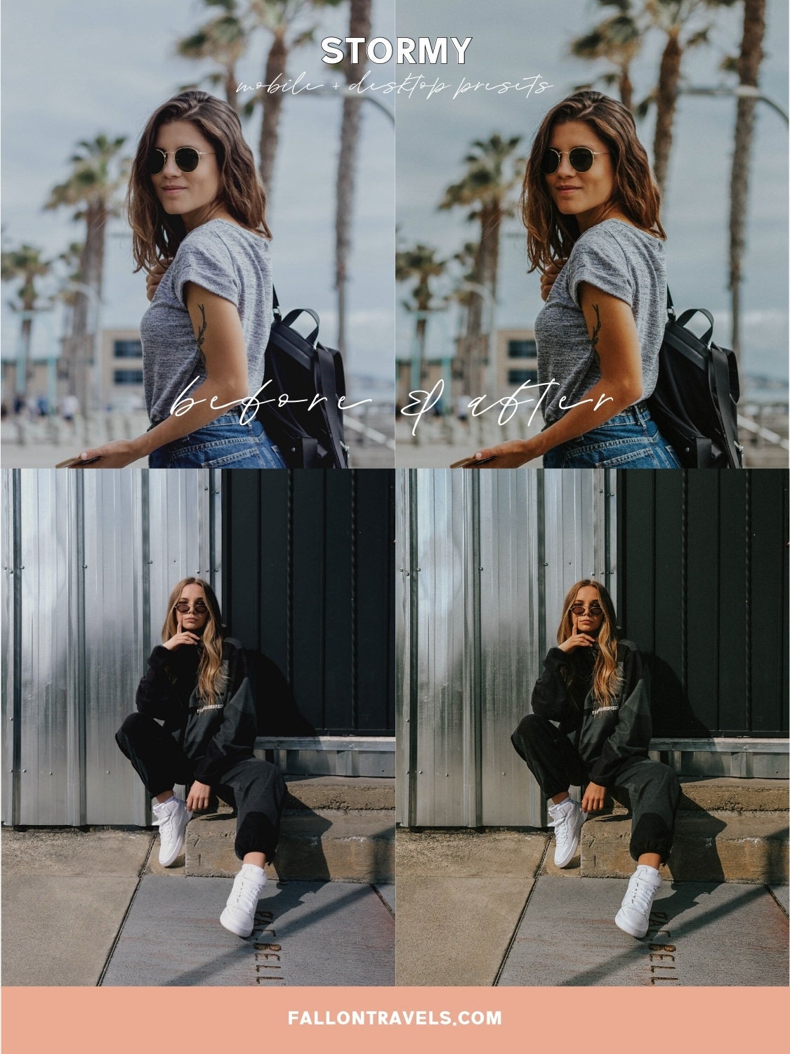 5 Stormy Mobile Lightroom Presets & Desktop, Moody Photo Editing Filter for Instagram, Dark Preset for Lifestyle Blogger, Influencer Filter