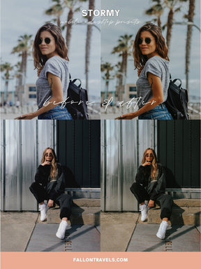 5 Stormy Mobile Lightroom Presets & Desktop, Moody Photo Editing Filter for Instagram, Dark Preset for Lifestyle Blogger, Influencer Filter