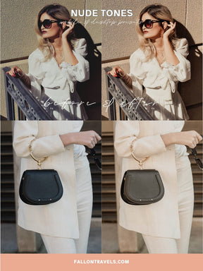 5 Nude Tone Presets Lightroom Mobile & Desktop, Minimal Beige Instagram Filter Warm, Creamy Brown Lifestyle Influencer Preset for Bloggers