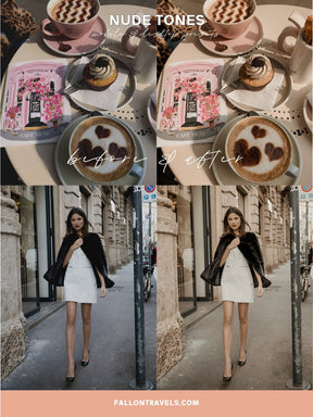 5 Nude Tone Presets Lightroom Mobile & Desktop, Minimal Beige Instagram Filter Warm, Creamy Brown Lifestyle Influencer Preset for Bloggers