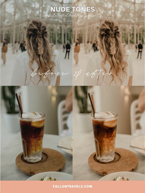 5 Nude Tone Presets Lightroom Mobile & Desktop, Minimal Beige Instagram Filter Warm, Creamy Brown Lifestyle Influencer Preset for Bloggers