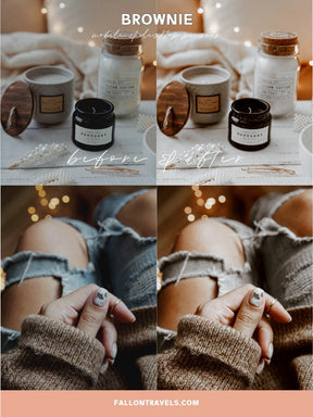 5 Brown Lightroom Mobile Presets & Desktop, Moody Photo Editing Filter for Instagram, Dark Vintage Preset for Lifestyle Bloggers