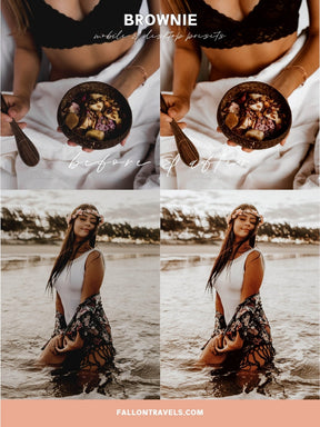 5 Brown Lightroom Mobile Presets & Desktop, Moody Photo Editing Filter for Instagram, Dark Vintage Preset for Lifestyle Bloggers