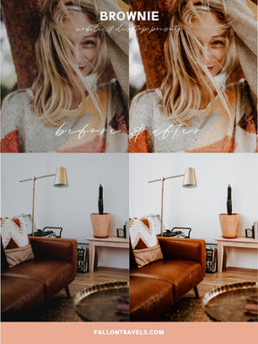 5 Brown Lightroom Mobile Presets & Desktop, Moody Photo Editing Filter for Instagram, Dark Vintage Preset for Lifestyle Bloggers