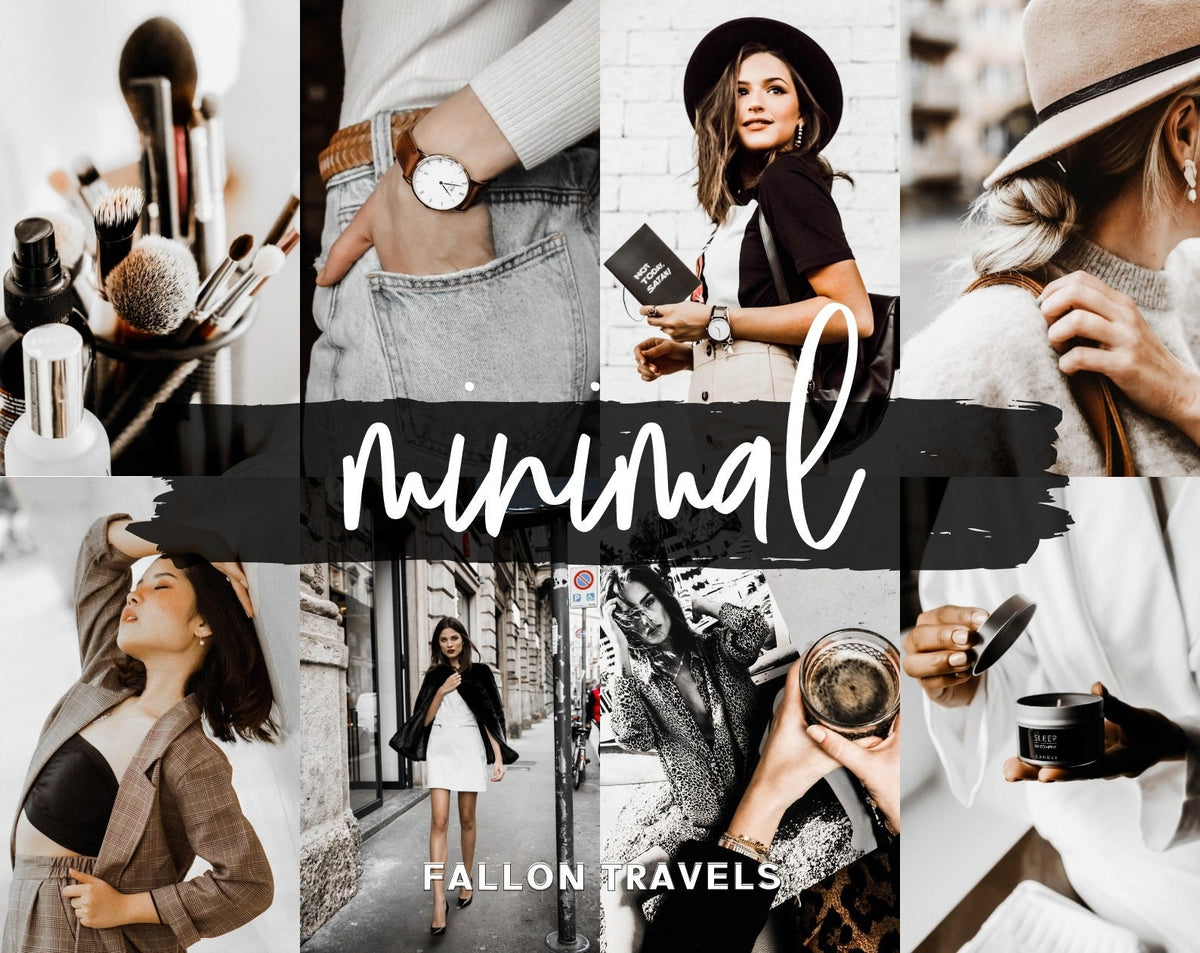 5 Mobile & Desktop Lightroom Presets Minimal, Photo Editing Filter for Instagram, Preset for Lifestyle Blogger, Influencer Filter for Travel