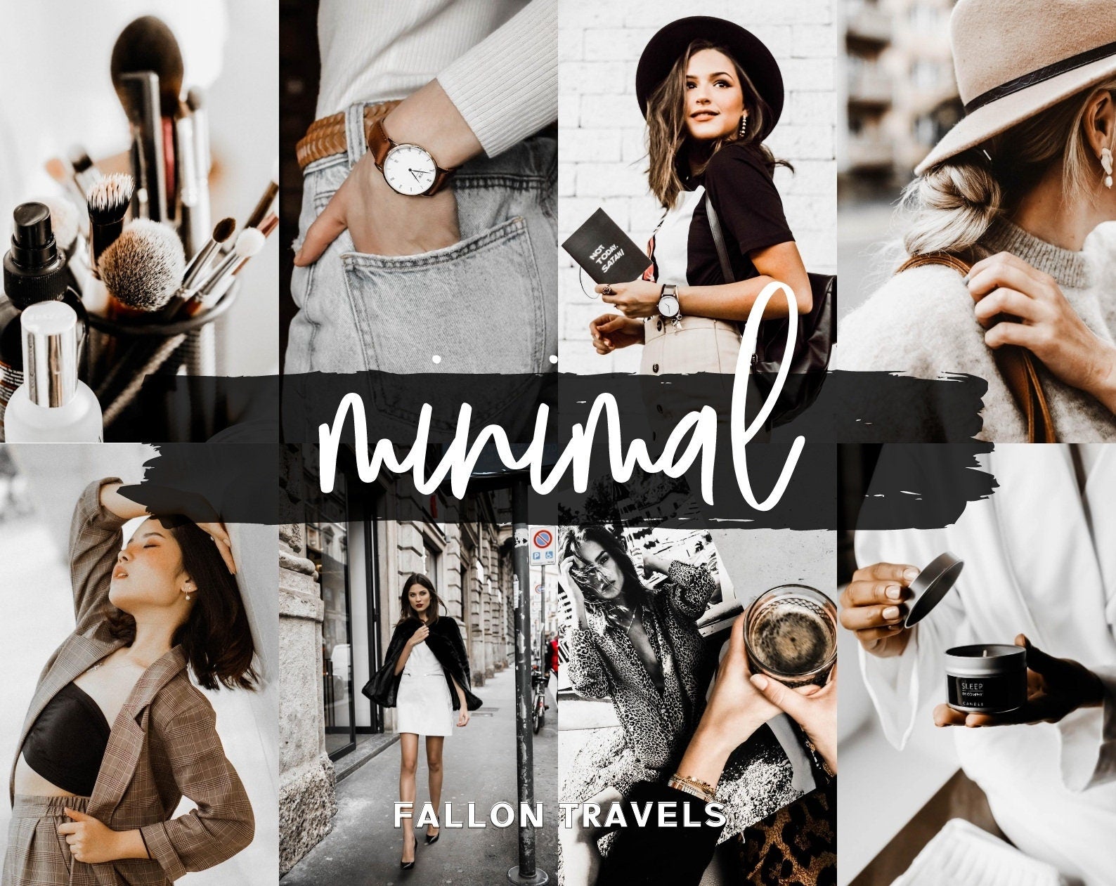 5 Mobile & Desktop Lightroom Presets Minimal, Photo Editing Filter for Instagram, Preset for Lifestyle Blogger, Influencer Filter for Travel