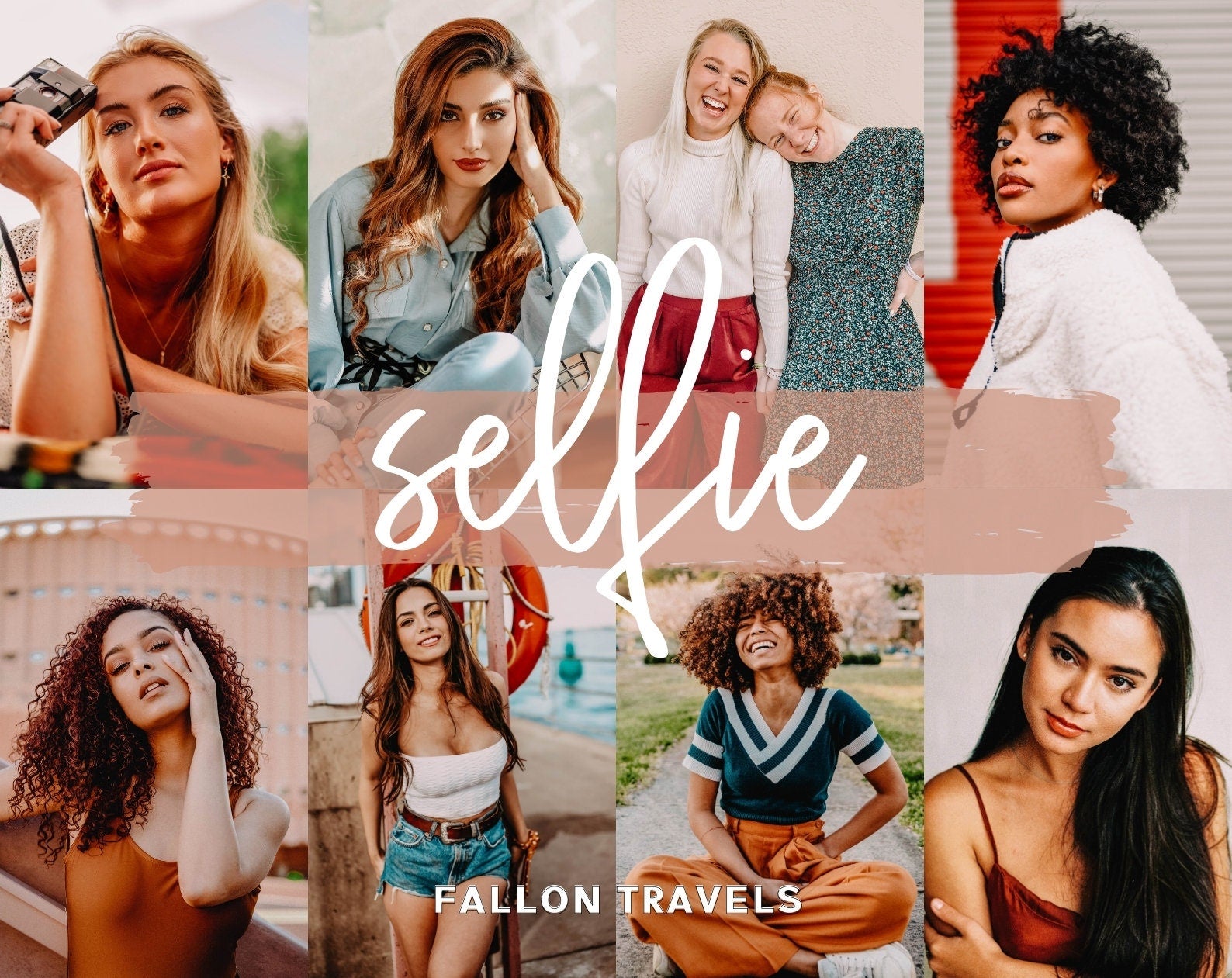 5 Insta Selfie Lightroom Mobile Presets & Desktop, Beauty Photo Editing for Fashion Blogger, Soft Skin Makeup iPhone Filter