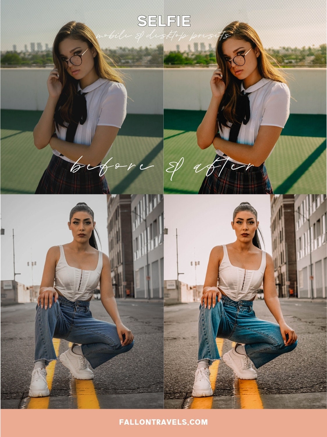 5 Insta Selfie Lightroom Mobile Presets & Desktop, Beauty Photo Editing for Fashion Blogger, Soft Skin Makeup iPhone Filter