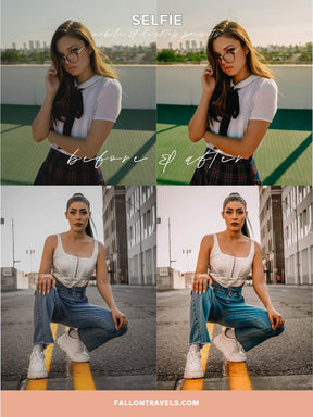 5 Insta Selfie Lightroom Mobile Presets & Desktop, Beauty Photo Editing for Fashion Blogger, Soft Skin Makeup iPhone Filter
