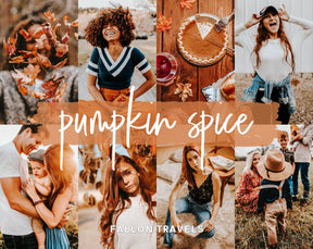 40 Fall Season Lightroom Presets Bundle, Mobile & Desktop Warm Autumn Tones Photo Editing Pack, Pumpkin Spice Filter for Bloggers