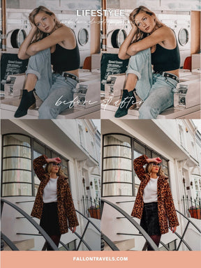 5 Lifestyle Mobile & Desktop Lightroom Presets, Natural Photo Editing Filter for Instagram, Clean Minimal Preset for Travel Influencer