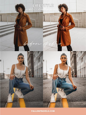 5 Lifestyle Mobile & Desktop Lightroom Presets, Natural Photo Editing Filter for Instagram, Clean Minimal Preset for Travel Influencer