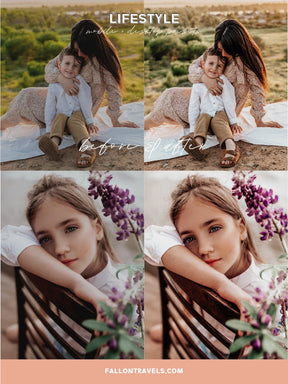 5 Lifestyle Mobile & Desktop Lightroom Presets, Natural Photo Editing Filter for Instagram, Clean Minimal Preset for Travel Influencer