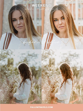 5 Warm Lightroom Mobile & Desktop Presets, Clean Tones Light Airy Outdoor Photo Editing Filter, Bright Instagram Selfie for Bloggers