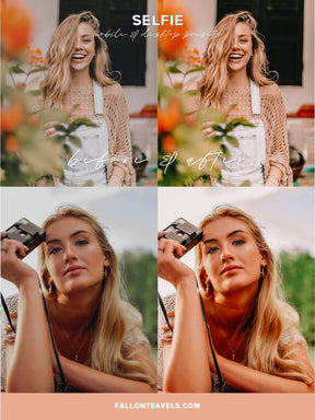 5 Insta Selfie Lightroom Mobile Presets & Desktop, Beauty Photo Editing for Fashion Blogger, Soft Skin Makeup iPhone Filter