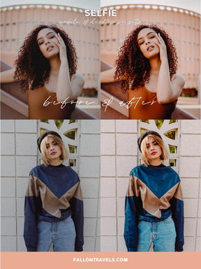 5 Insta Selfie Lightroom Mobile Presets & Desktop, Beauty Photo Editing for Fashion Blogger, Soft Skin Makeup iPhone Filter