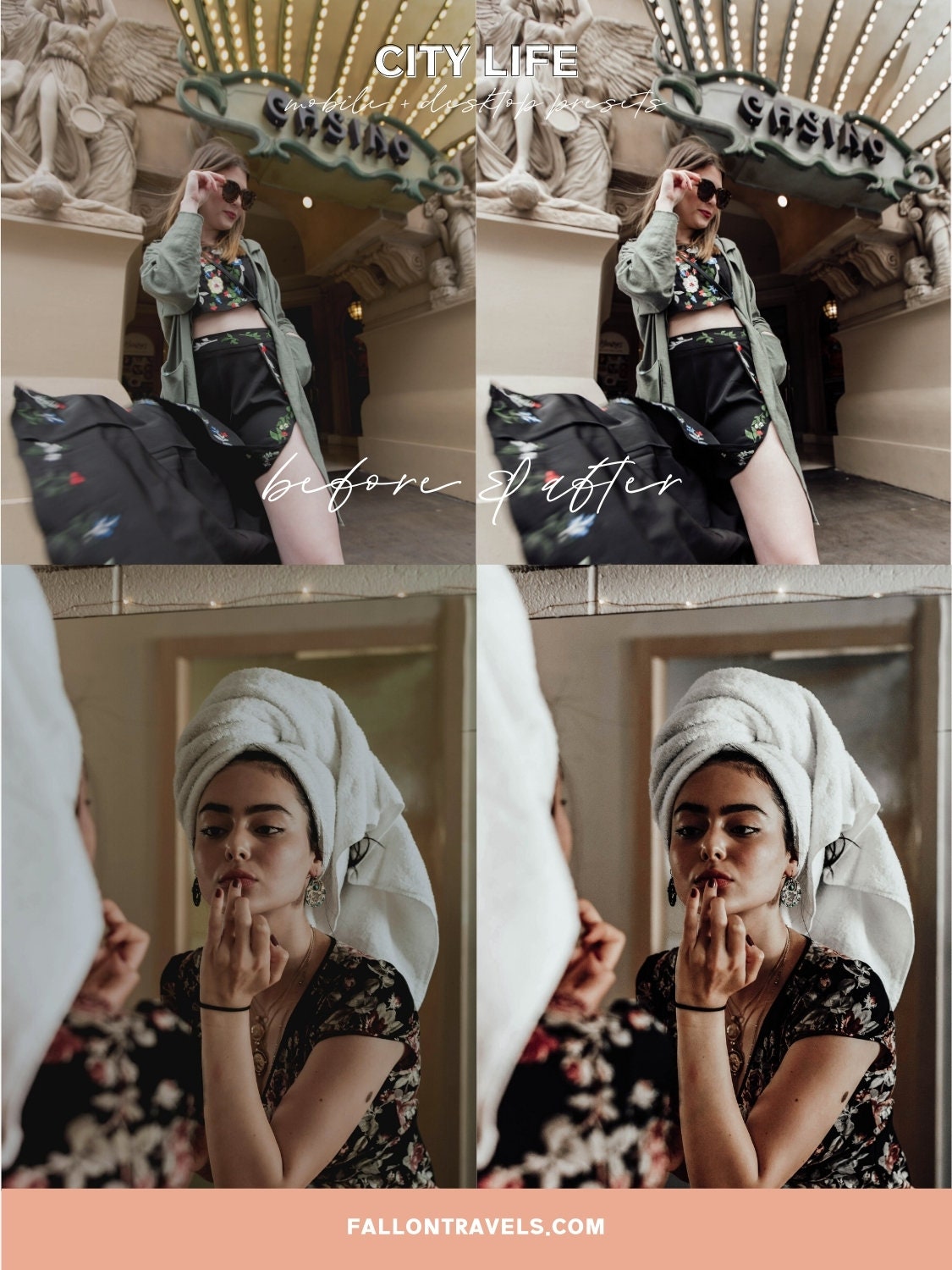 5 City Lightroom Mobile & Desktop Presets, Urban Mood Photo Editing Filter for Instagram Blogger, Dark Lifestyle Preset