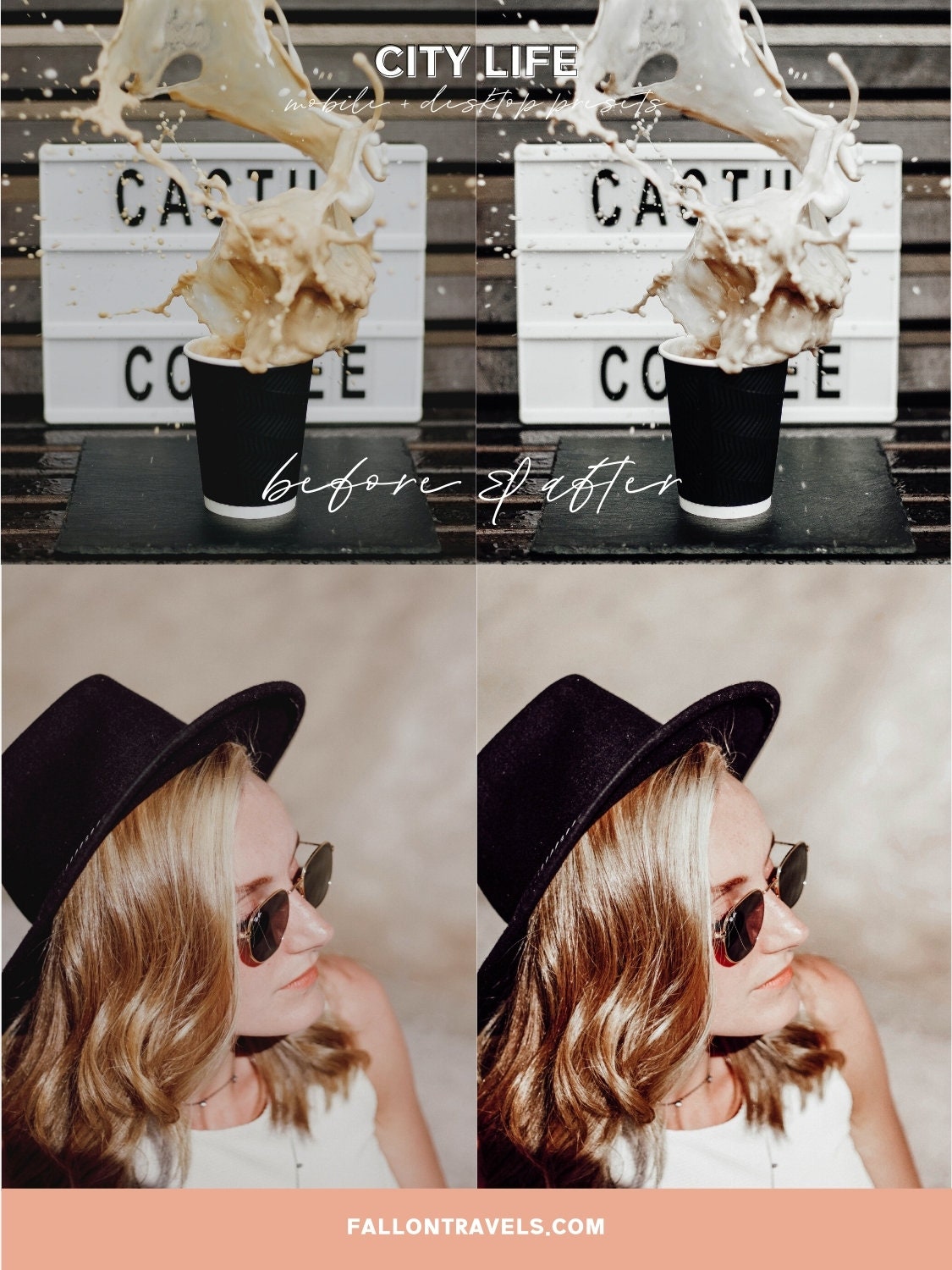 5 City Lightroom Mobile & Desktop Presets, Urban Mood Photo Editing Filter for Instagram Blogger, Dark Lifestyle Preset