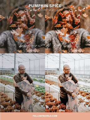 5 Pumpkin Spice Mobile & Desktop Lightroom Presets, Warm Fall Photo Editing Filter for Instagram Blogger, Holiday Outdoor Preset