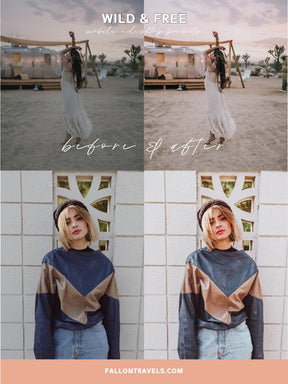 5 Pink Boho Lightroom Mobile & Desktop Presets, Bohemian Chic Photo Editing for Instagram, Dark Blush Tone Filter