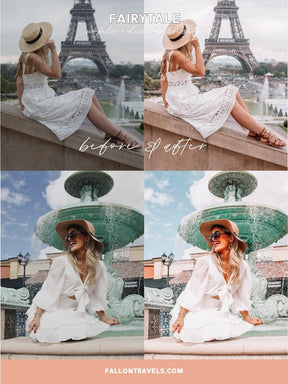 5 Dreamy Lightroom Mobile & Desktop Presets, Pink iPhone Photo Editing Filter for Instagram Bloggers and Travel Influencers