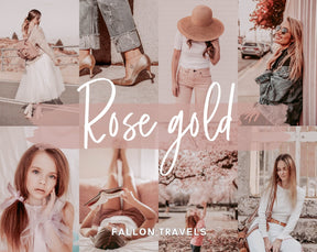 40 Pink Instagram Lightroom Presets Bundle, Mobile & Desktop Dreamy Rose Gold Photo Editing Pack, Blush Tones Filters for Bloggers