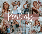 5 Pearl City Lightroom Mobile & Desktop Presets, Gray Cool Tones Photo Editing for Instagram, Blue Urban Fashion Filter for Bloggers