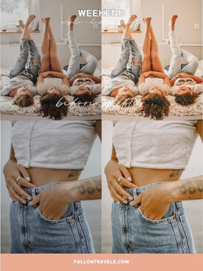 5 Warm Lightroom Mobile & Desktop Presets, Clean Tones Light Airy Outdoor Photo Editing Filter, Bright Instagram Selfie for Bloggers