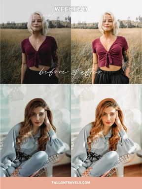 5 Warm Lightroom Mobile & Desktop Presets, Clean Tones Light Airy Outdoor Photo Editing Filter, Bright Instagram Selfie for Bloggers