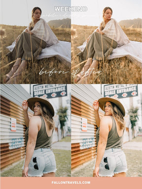 5 Warm Lightroom Mobile & Desktop Presets, Clean Tones Light Airy Outdoor Photo Editing Filter, Bright Instagram Selfie for Bloggers