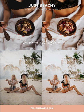 5 Beach Lightroom Mobile & Desktop Presets, Blue Water Photo Editing Filter for Summer Travel, Ocean Instagram Influencer Tropical Preset