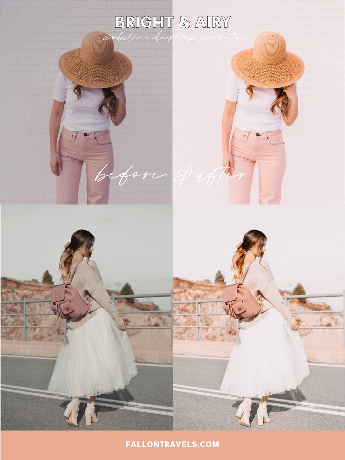 5 Bright Airy Lightroom Mobile & Desktop Preset, Light Photo Editing Filter, Clean White Outdoor Preset, Instagram Blogger VSCO Portrait