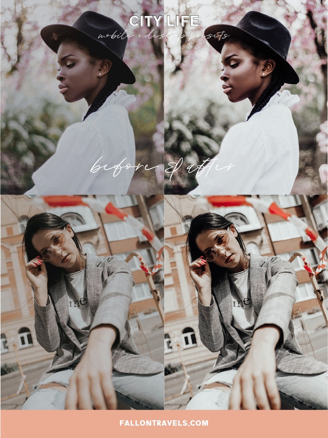 5 City Lightroom Mobile & Desktop Presets, Urban Mood Photo Editing Filter for Instagram Blogger, Dark Lifestyle Preset