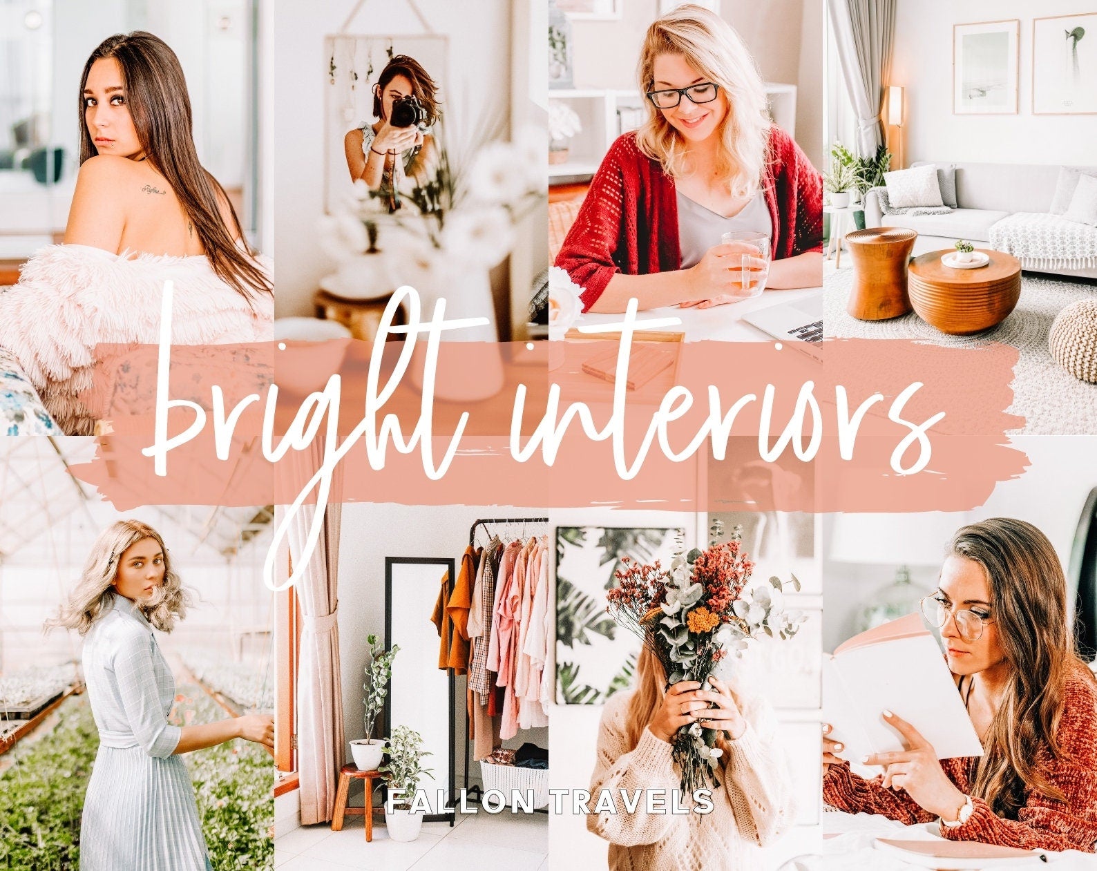 5 Bright Interiors Lightroom Mobile & Desktop Presets, Clean White Home Photo Editing Filter for Real Estate Instagram, Family Indoor Preset